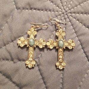 Cross earrings